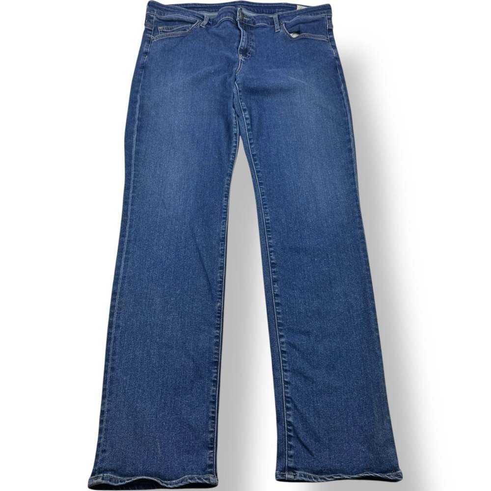 Aviator Vintage Indigo Blue Fly Straight 5 Pocket Jeans Made USA Men's‎ Sz 36x34